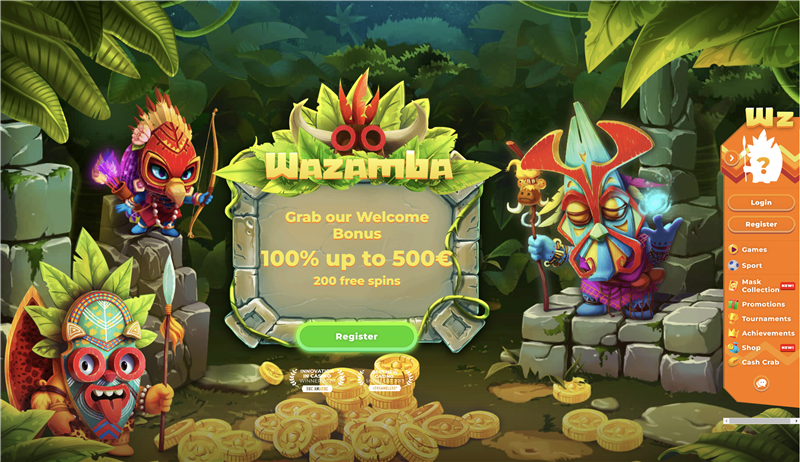 Wazamba promo code NEWBONUS